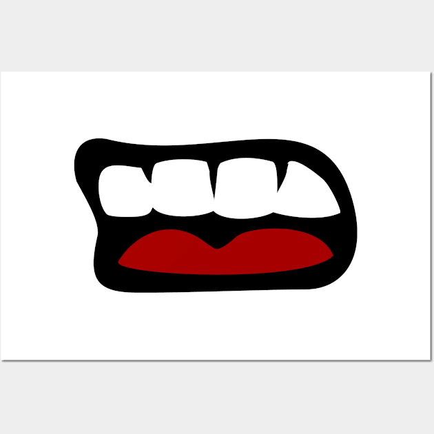 Mouth Wall Art by ShirtyLife